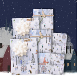 マウン忙しテンスキーヴィレッジ ラッピングペーパーシート