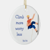 マウン感動的トロッククライマー引用文ことわざ セラミックオーナメント (右)