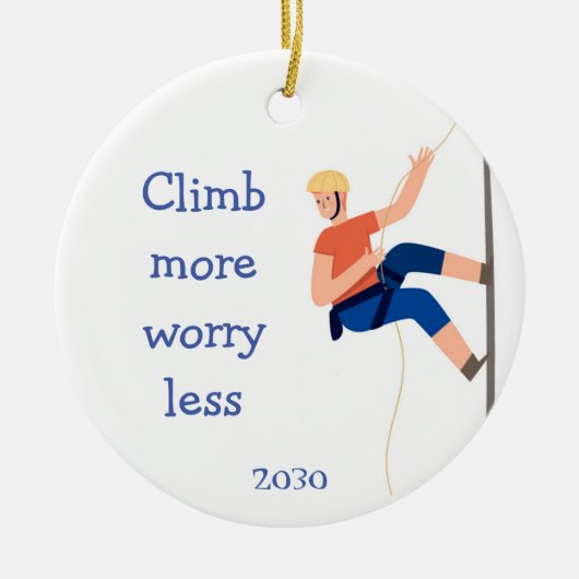 マウン感動的トロッククライマー引用文ことわざ セラミックオーナメント (正面)