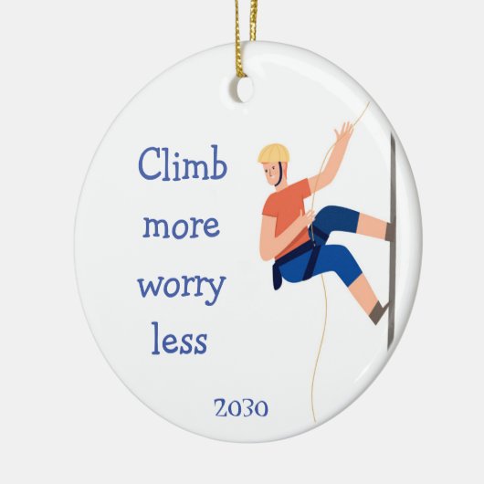 マウン感動的トロッククライマー引用文ことわざ セラミックオーナメント (左)