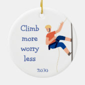 マウン感動的トロッククライマー引用文ことわざ セラミックオーナメント (裏面)