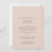 マウン澄んトカントリーフロント&バック結婚ズ 招待状 (裏面)