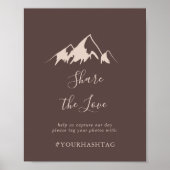 マウン澄んトカントリー共有ザラブハッシュタグ ポスター (正面)