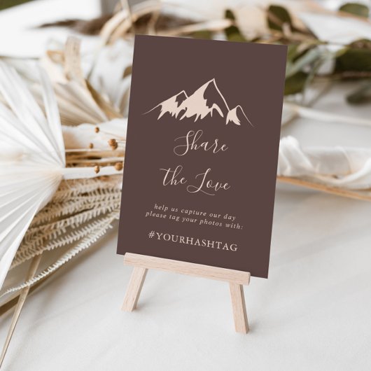 マウン澄んトカントリー共有ザラブハッシュタグ ポスター