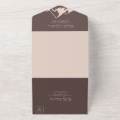 マウン澄んトカントリー結婚ボホズ オールインワン招待状 (外側)