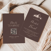 マウン澄んトボホバックアンドフロント結婚ズ 招待状