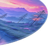 マウン白熱［赤熱］光を放つテン湖デザイン カッティングボード (角)