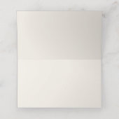 マウン素朴テンエメラルドライン結婚アート プレイスカード (内部開封)