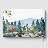 マウン素朴テンキャンピング結婚テーマのゲストブック ゲストブック (裏面)