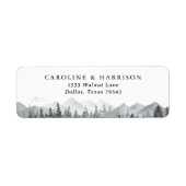 マウン素朴テンパインツ結婚リーズ差出人住所 ラベル (正面)