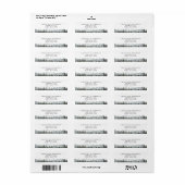 マウン素朴テンパインツ結婚リーズ差出人住所 ラベル (フルシート)