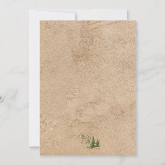 マウン素朴テンリハーサルディナー招待状 招待状 (裏面)