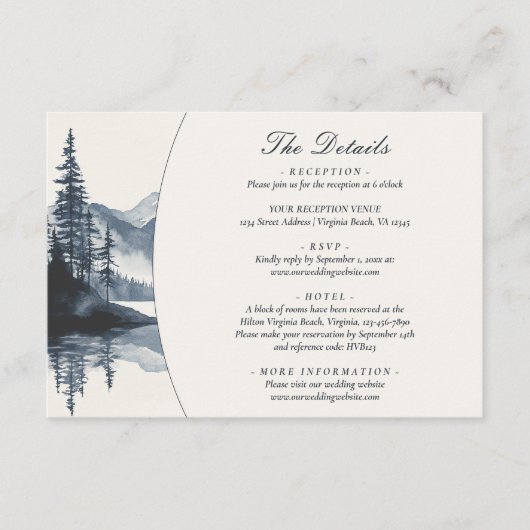 マウン素朴テン湖結婚の詳細 エンクロージャーカード (正面)