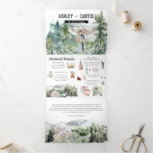 マウン素朴テン畑 | 結婚s 三つ折り招待状 (内部)