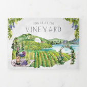 マウン素朴テン畑 | 結婚s 三つ折り招待状 (カバー)