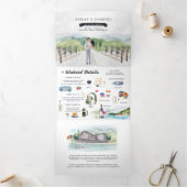 マウン素朴テン畑 | 結婚s 三つ折り招待状 (内部)