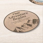 マウン素朴テン・ウッズ・フォレストアドベンチャー結婚ズ ラウンドペーパーコースター (アングル)