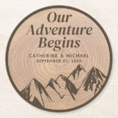 マウン素朴テン・ウッズ・フォレストアドベンチャー結婚ズ ラウンドペーパーコースター (正面)