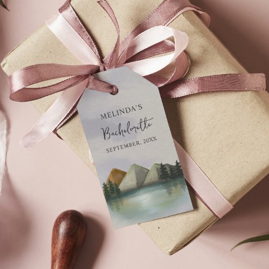 マウン素朴テン&レイクバチェロレッテ週末 ギフトタグ