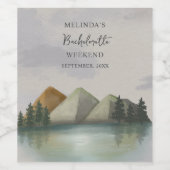 マウン素朴テン&レイクバチェロレッテ週末 ワインラベル (シングルラベル)