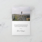 マウン素朴テ結婚ンの写真サンキューカード サンキューカード (内部)