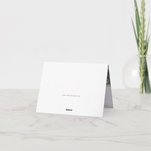 マウン素朴テ結婚ンの写真サンキューカード サンキューカード (裏面)