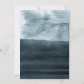 マウン素朴トウォーターカラーボホブライダルシャワー 招待状 (裏面)