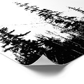 マウン素朴トウッドランドフォレストウォールアートデコール ポスター (角)