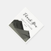 マウン素朴トウッドランド結婚フォレストズカスタム スタンダードカクテルナプキン (角)