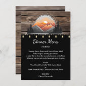 マウン素朴トバレーフォレストサンセット結婚ズ メニュー (正面/裏面)