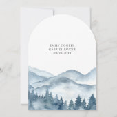 マウン素朴トフォレスト結婚アドベンチャー 招待状 (裏面)