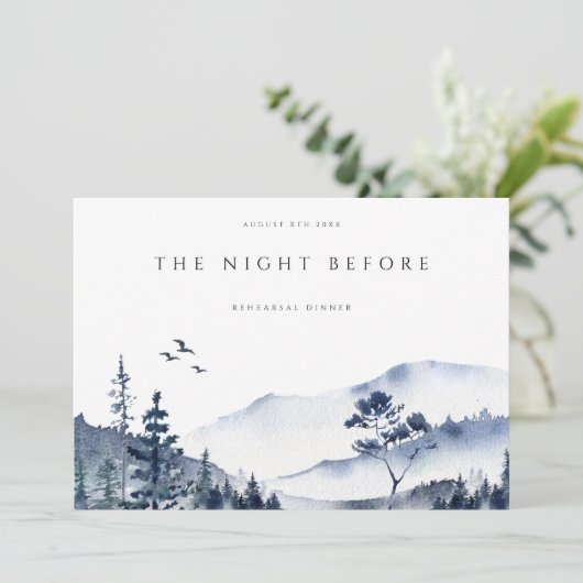 マウン素朴トボホリハーサルディナー招待状 招待状 (スタンド正面)