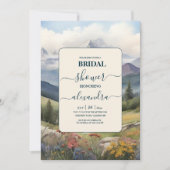 マウン素朴トメドウブライダルシャワー 招待状 (正面)