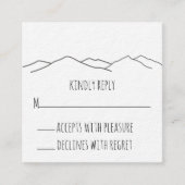 マウン素朴結婚スのエンクロージャカード エンクロージャーカード (正面)