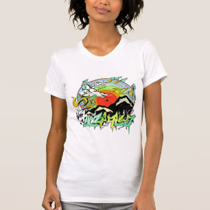 マウン鮮やかテンビニールグラフィティTシャツ Tシャツ