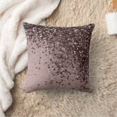 マウヴきらめくレディグリッター#4 (フェイクグリッター) クッション (ブランケット)
