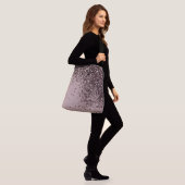 マウヴきらめくレディグリッター#4 (フェイクグリッター) クロスボディバッグ (モデル)