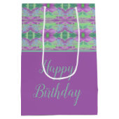 マウヴアンドターコイズ ミディアムペーパーバッグ (裏面)