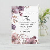 マウヴアンドポニー結婚式招待状 招待状 (スタンド正面)