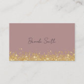 マウヴエレガントアンド金ゴールドラグジュアリー 名刺 (正面)