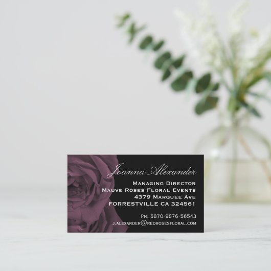 マウヴバラ 名刺 (スタンド正面)