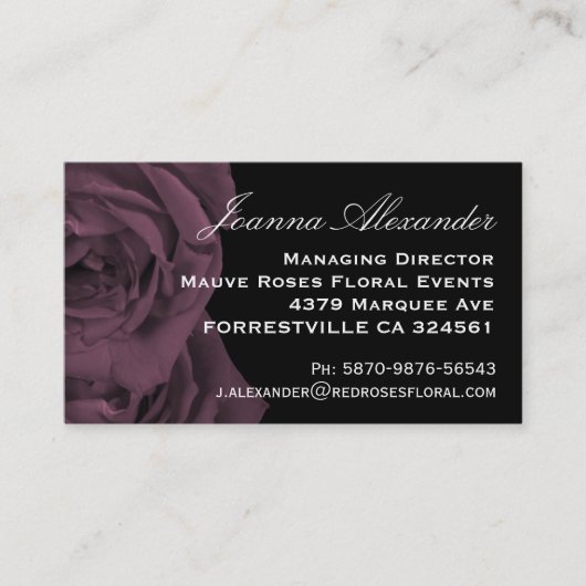 マウヴバラ 名刺 (正面)