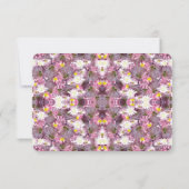 マウヴビクトリアンフローラ披露宴 招待状 (裏面)