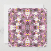 マウヴビクトリアンフローラ結婚 招待状 (裏面)