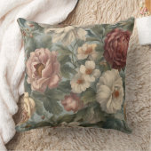 マウヴビクトリアンブルーセージフローラ クッション (ブランケット)