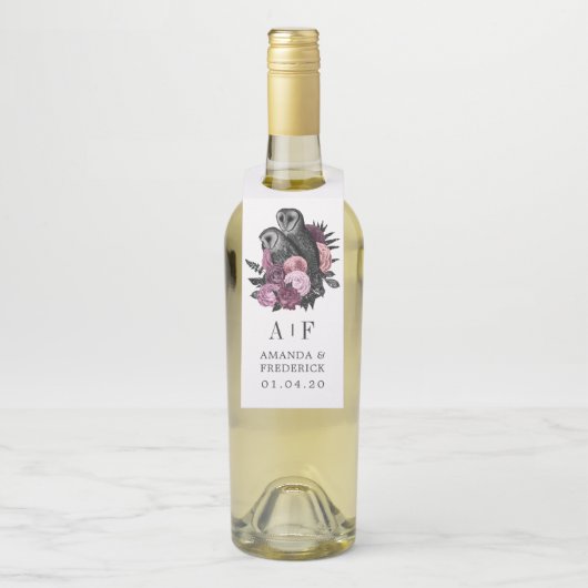 マウヴフローラグラムゴシックウル結婚ズのボトルハンゲ ボトルネックタグ (ボトル)