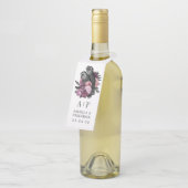 マウヴフローラグラムゴシックウル結婚ズのボトルハンゲ ボトルネックタグ (アングル)