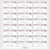 マウヴフローラ個人ゲスト住所 シール (シート)