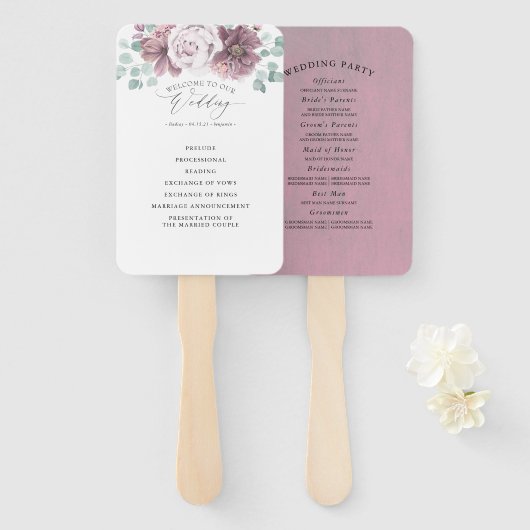 マウヴフローラ結婚ズ ハンドファン (正面&裏面)