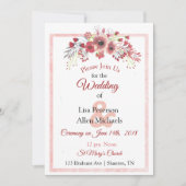 マウヴフローラ結婚式招待状 招待状 (正面)